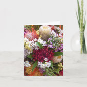 Australische bloemenbloemkaartje voor bloemenbloem kaart (Voorkant)