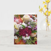 Australische bloemenbloemkaartje voor bloemenbloem kaart (Gele Bloem)