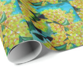 Australische bloemenkunst met Gele Wattle Cadeaupapier (Rol Hoek)