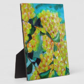 Australische bloemenkunst met Gele Wattle Fotoplaat (Zijkant)