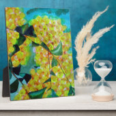 Australische bloemenkunst met Gele Wattle Fotoplaat (Zijkant)