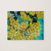 Australische bloemenkunst met Gele Wattle Legpuzzel (Horizontaal)