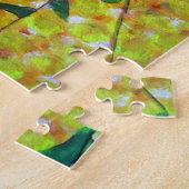 Australische bloemenkunst met Gele Wattle Legpuzzel (Zijkant)