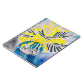 Australische bloemenkunst met Gele Wattle Notitieboek (Linkerzijde)