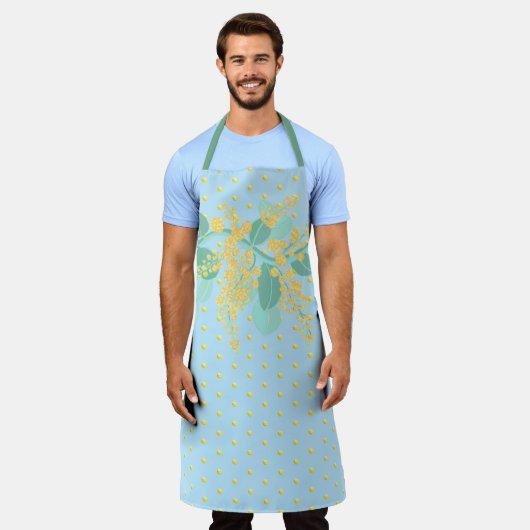 Australische bloesems schort (Gedragen)