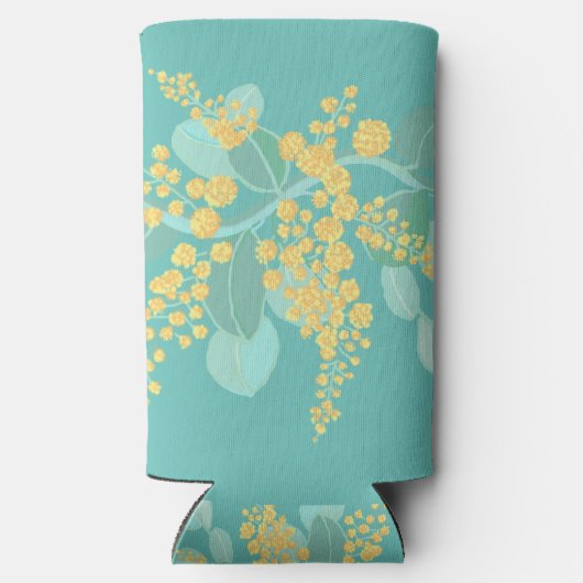 Australische bloesems seltzer blikjeskoeler (Achterkant)