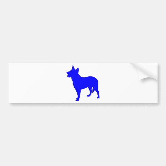 Australische Blue Heeler Bumpersticker (Voorkant)