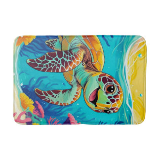 Australische Boho Schildpad Badmat | Zonnig