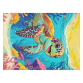 Australische Boho Schildpad Tafelkleed | Zonnig (Voorkant (Horizontaal))