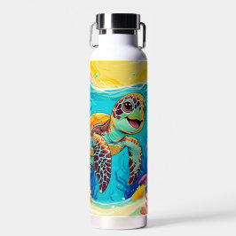 Australische Boho Schildpad Waterfles | Zonnig