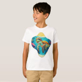 Australische Boho Schildpad - Zonnige Plons T-shirt (Voorkant volledig)