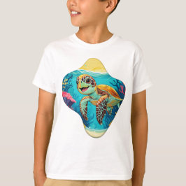 Australische Boho Schildpad - Zonnige Plons T-shirt