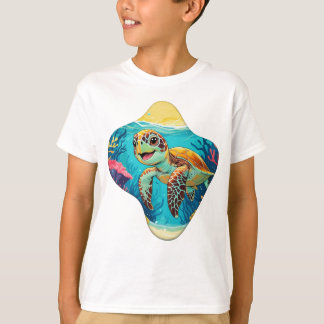 Australische Boho Schildpad - Zonnige Plons T-shirt