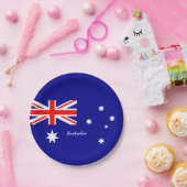 Australische borden, sportliefhebbers papieren bordje (Feest)