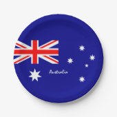 Australische borden, sportliefhebbers papieren bordje (Voorkant)