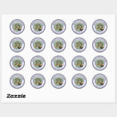 Australische borstel staart possum ronde sticker (Vel)