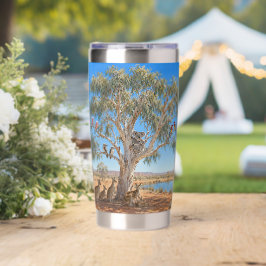 Australische bos-wildverzamelplaats geïsoleerde drinkbeker