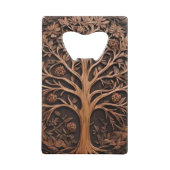 Australische bossen: 3D Warah Tree Wood Print, Creditkaart Flessenopener (Achterkant)