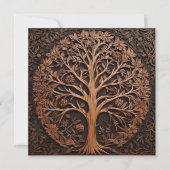 Australische bossen: 3D Warah Tree Wood Print, Save The Date (Voorkant)