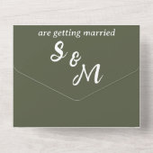 Australische Botanische Waratah All In One Uitnodiging (Achterkant)