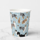 Australische Botten van schapenhouderij en poespap Papieren Bekers (Rechts)