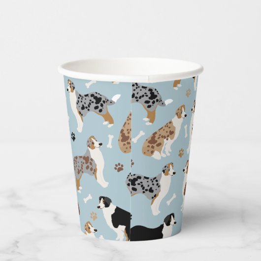 Australische Botten van schapenhouderij en poespap Papieren Bekers (Rechts)