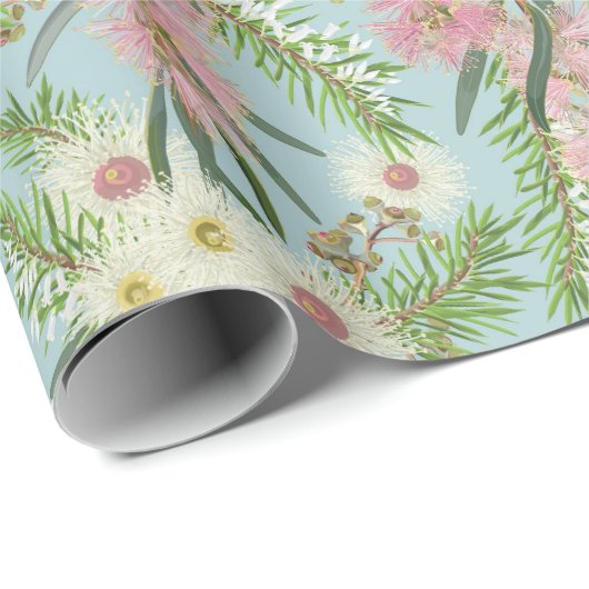 Australische Bottlepenseeltuin Cadeaupapier (Rol Hoek)