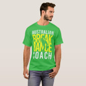 Australische Break Dancer Coach Halloween Kostuum T-shirt (Voorkant volledig)