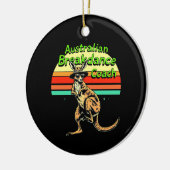 Australische Breakdance Coach Hip Hop & Breakdance Keramisch Ornament (Links)
