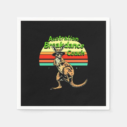 Australische Breakdance Coach Hip Hop & Breakdance Servet (Voorkant)