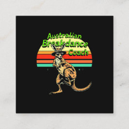 Australische Breakdance Coach Hip Hop & Breakdance Vierkante Visitekaartje