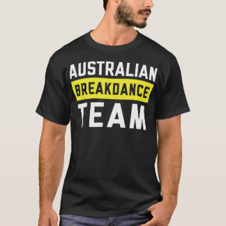 Australische Breakdancing kostuum team Break Dance T-shirt