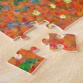 Australische buitenlandschapskunst met kangoeroes legpuzzel (Zijkant)