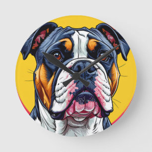 Australische Bulldog hond Ronde Klok