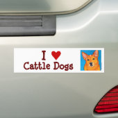 Australische Bumpersticker voor kattenhonden (Op auto)