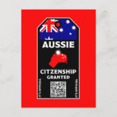 Australische Burgerpartij Gefeliciteerd  Briefkaart (Voorkant)