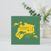 Australische Burgerschap Party Gifts Kaart (Staand voorkant)