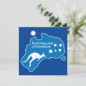 Australische Burgerschap Party Gifts Kaart (Staand voorkant)