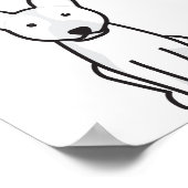 Australische Cartoon voor kattenhonden Poster (Hoek)