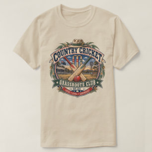 Australische Country Cricket Vintage Graswortels C T-shirt