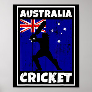 Australische Cricket Fan Vlag Van Australië Cricke Poster