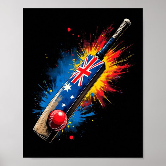 Australische Cricket T  Poster (Voorkant)