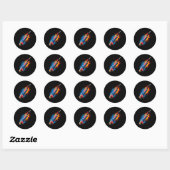 Australische Cricket T  Ronde Sticker (Vel)