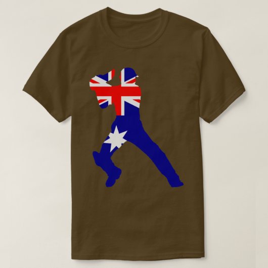 Australische cricket t-shirt (Design voorkant)