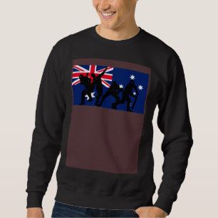 Australische cricketspelers Australische vlag Trui