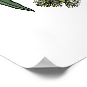 Australische Crimson Rosella en Wildflower Boeket Poster (Hoek)