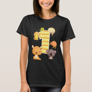 Australische dieren 1e verjaardag Kangaroo Koala P T-shirt