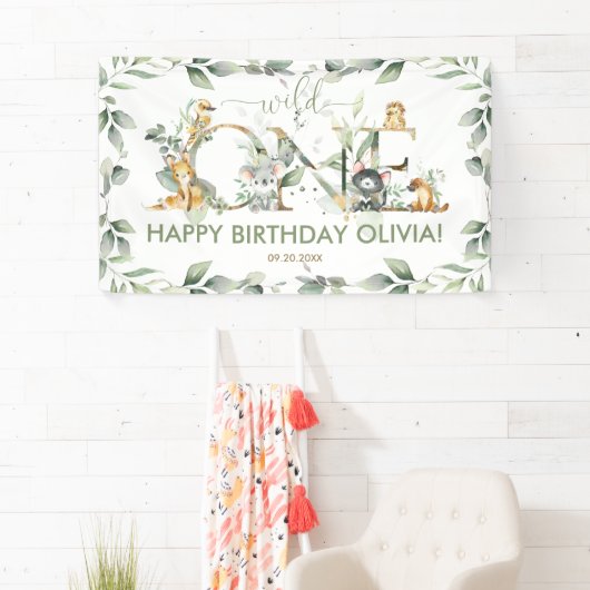 Australische dieren 1e verjaardag welkom achtergro spandoek (Insitu)