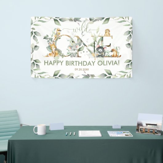 Australische dieren 1e verjaardag welkom achtergro spandoek (Beurs)