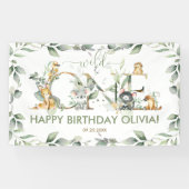 Australische dieren 1e verjaardag welkom achtergro spandoek (Horizontaal)